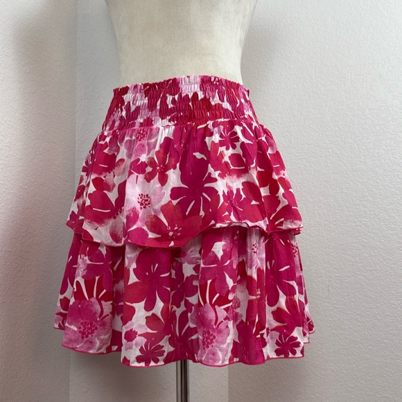 TIARE HAWAII X FashionPass OLIVIA SKIRT In Fiji Flowers Pink Size XS/S & M/L NWT - Picture 7 of 9